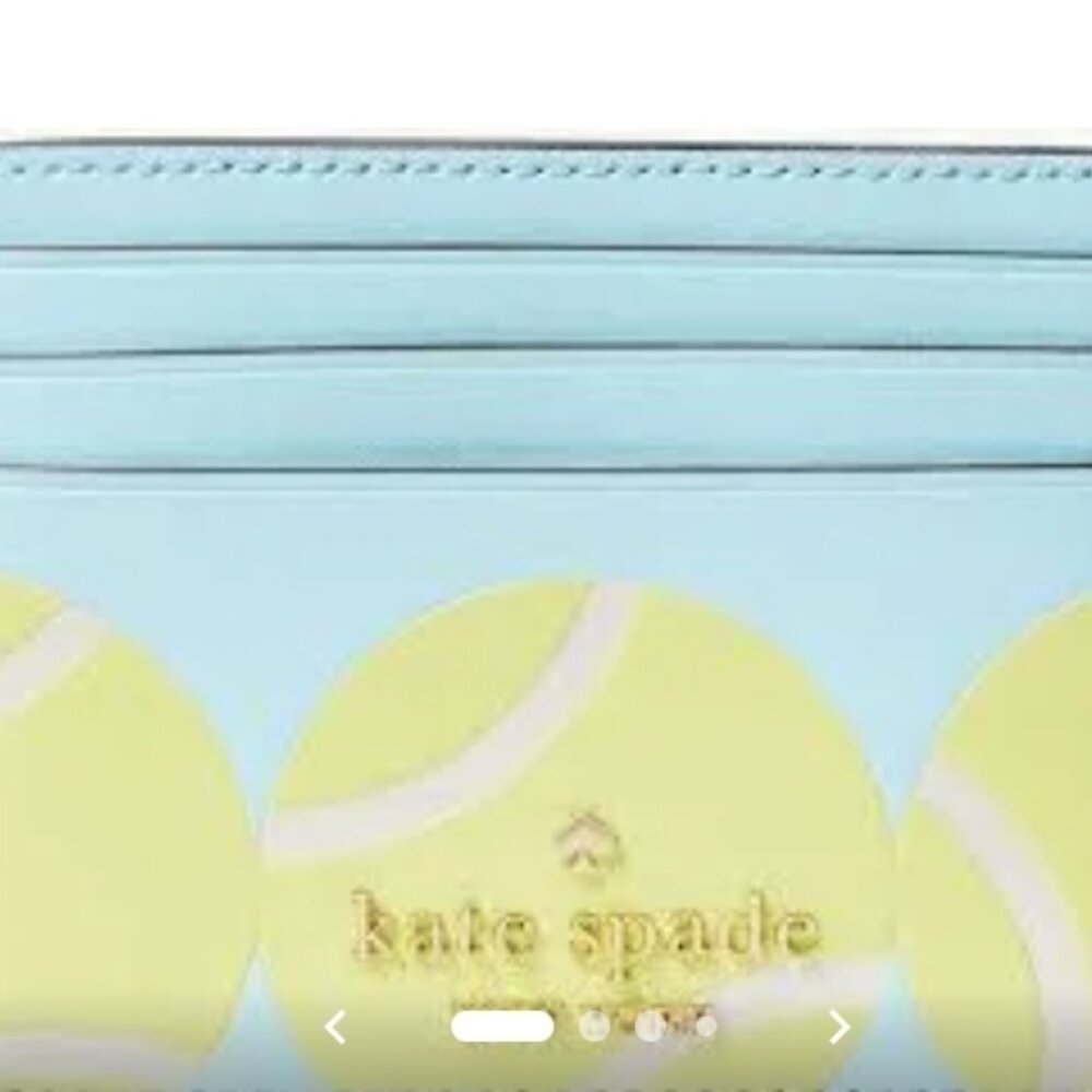 Kate Spade NWT New York Grand Slam Tennis Small Slim Card Holder